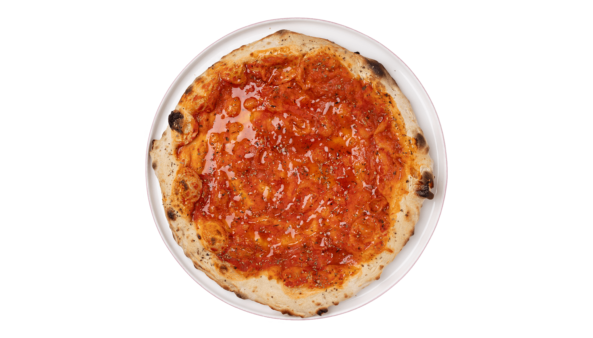 Pizza Marinara mit Knoblauch und Oregano bei TAMTAM Hamburg
