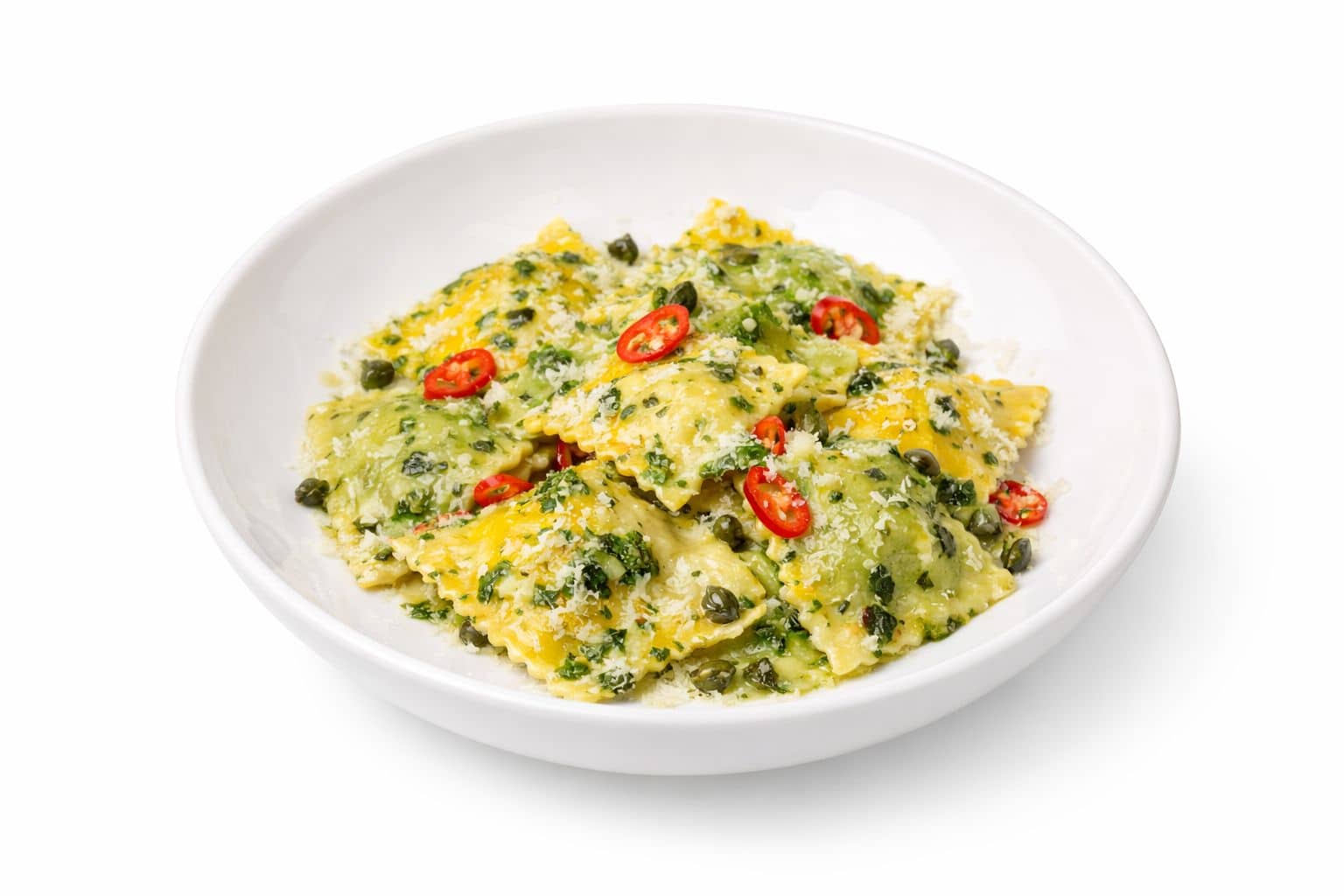 Artischocken Ravioli in cremiger Pesto-Sauce bei TAMTAM Hamburg
